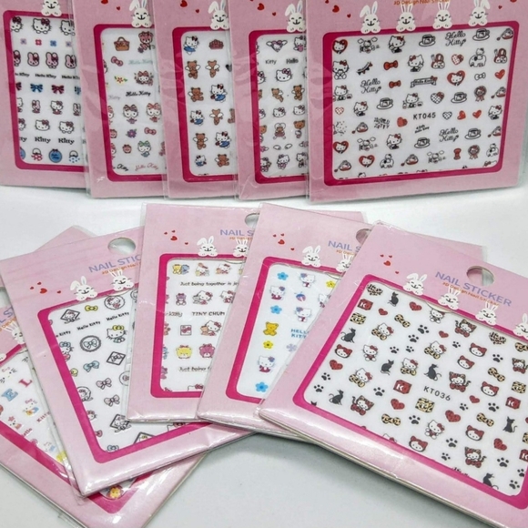 NWT Hello Kitty Nail Art Design Stickers N°1 FRIENDSHIP! - Picture 6 of 14